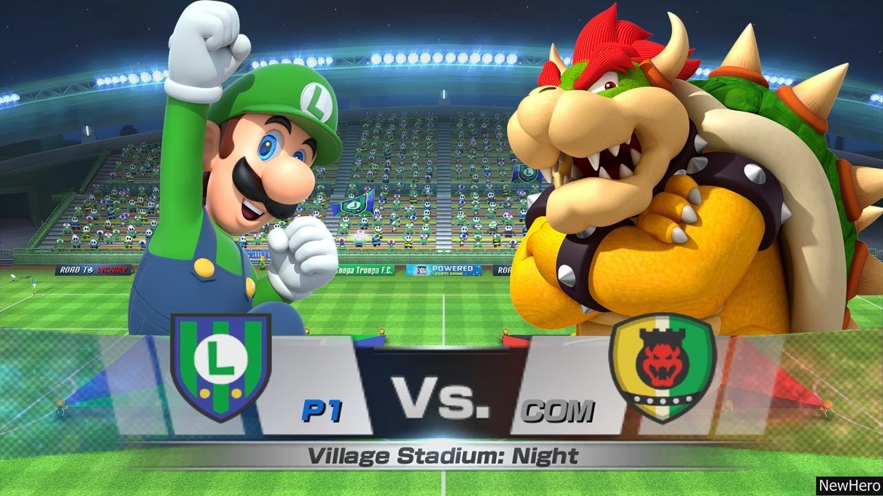 Mario Sports Superstars - Luigi/Mario Vs. Bowser/Waluigi