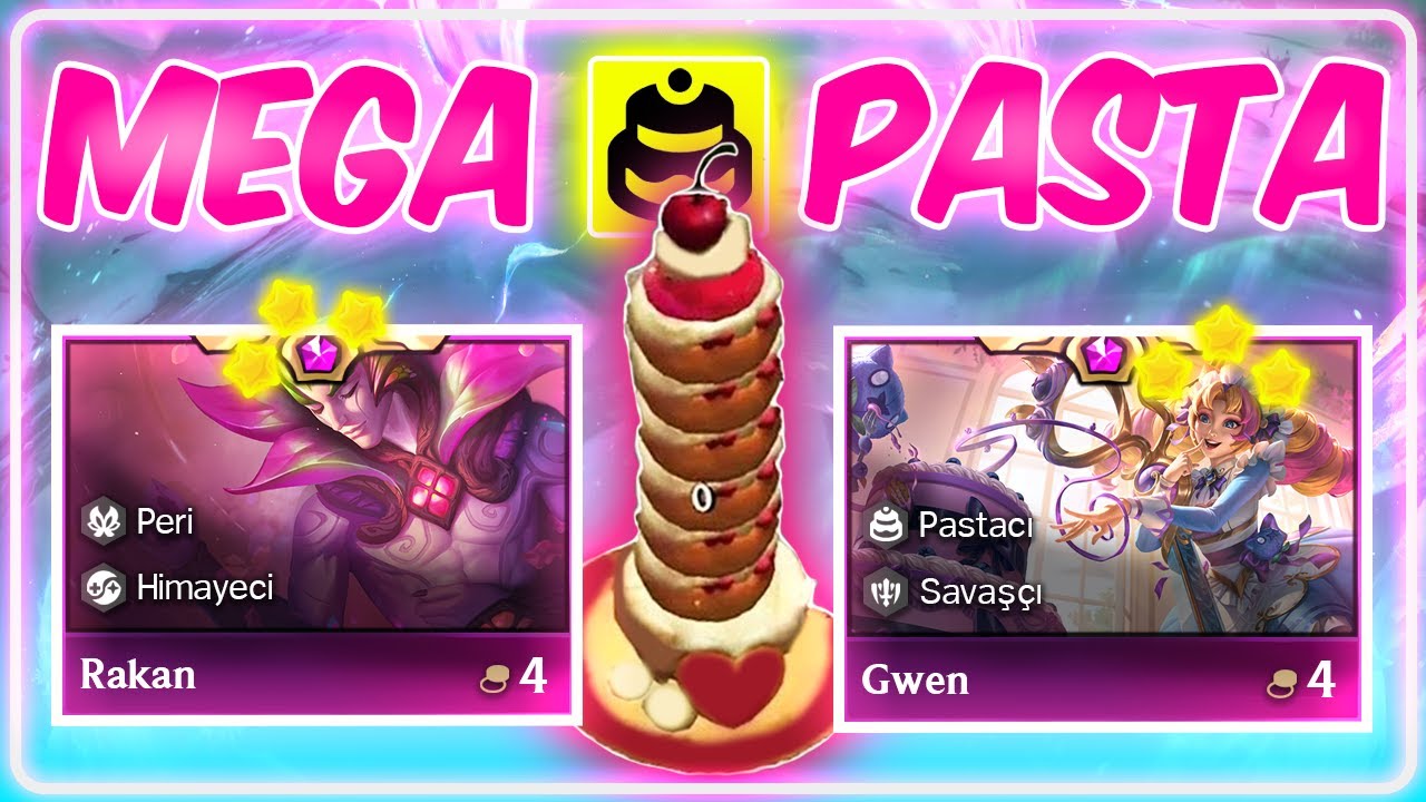 TFT SET 12 / 2200 YÜK PASTA + GWEN 3 + RAKAN 3 !! (2. OLDUK :D)