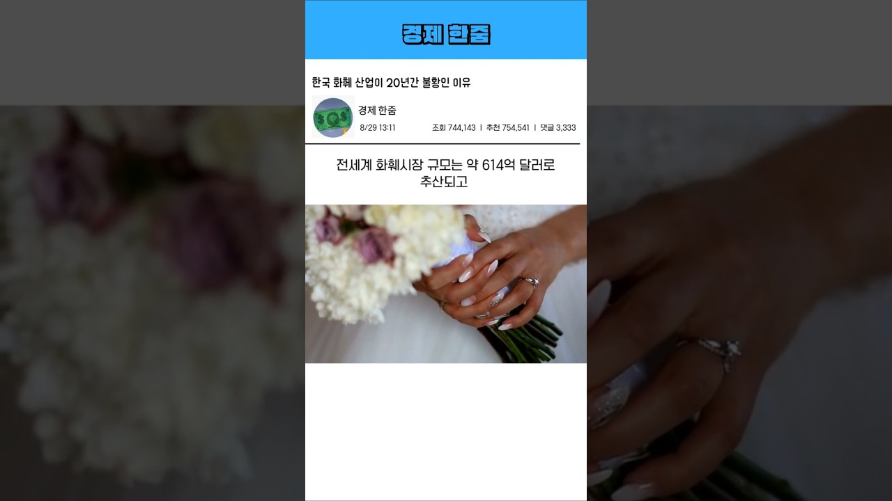 한국 화훼 산업이 폭망한 이유?