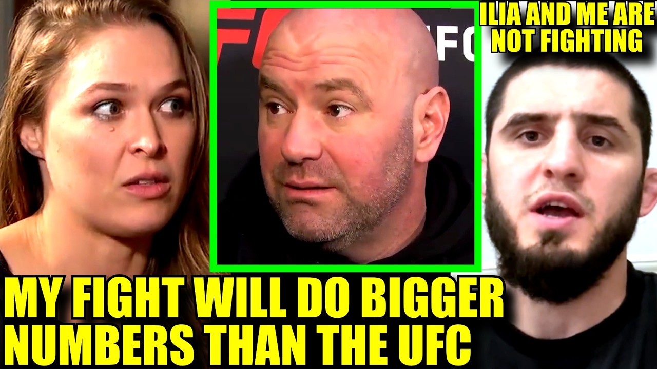 RONDA ROUSEY FIRES SHOTS AT UFC- DECLARES SHE'LL BEAT UFC AT THEIR OWN GAME,NO ISLAM VS ILIA NEXT