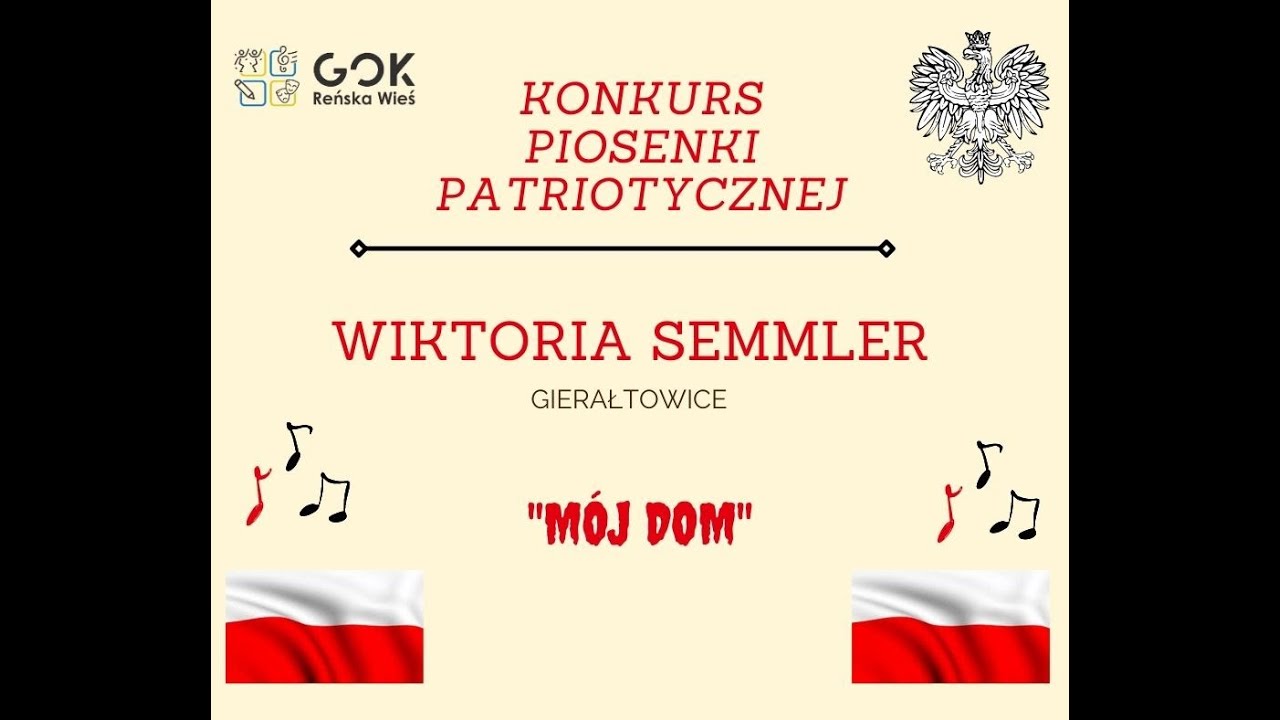 WIKTORIA SEMMLER - KONKURS PIOSENKI PATRIOTYCZNEJ -  GOK REŃSKA WIEŚ