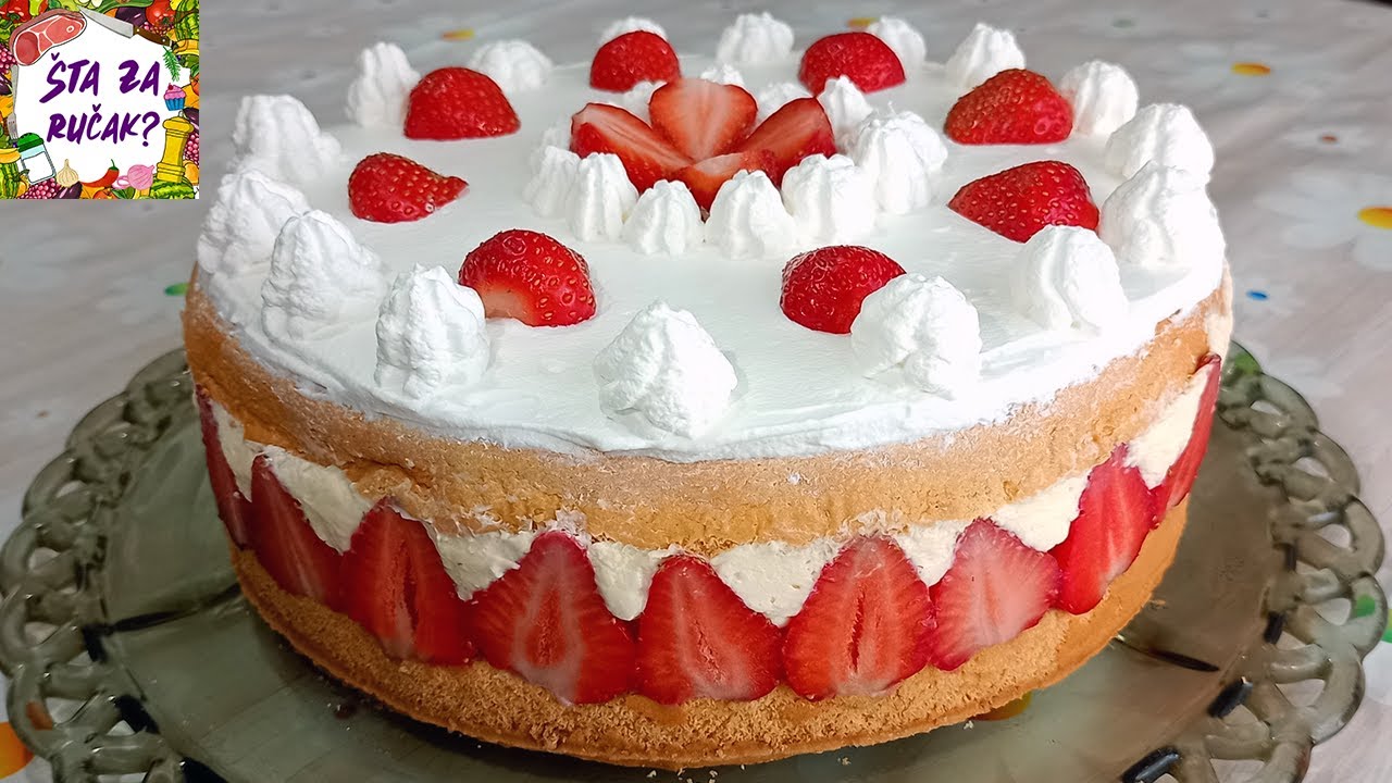 Francuska torta sa jagodama - Izuzetno lagana i osvežavajuća