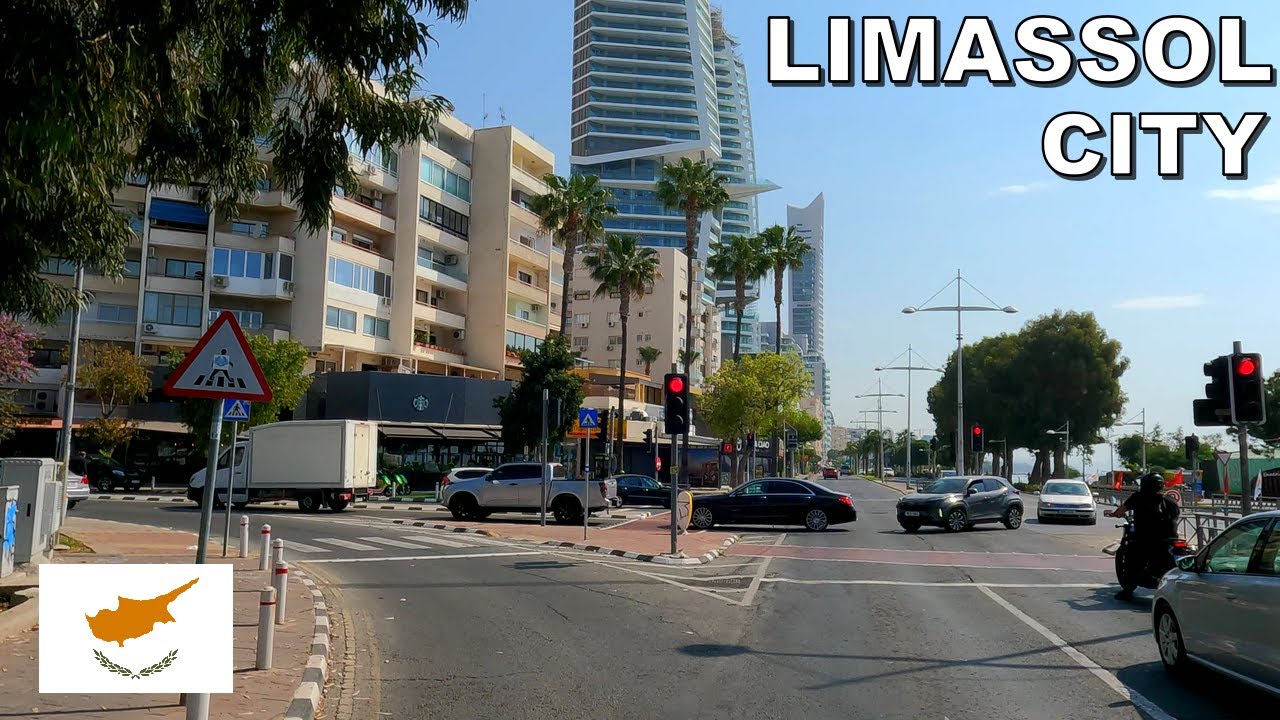 DRIVING THROUGH LIMASSOL CITY in CYPRUS * 4K (60fps)