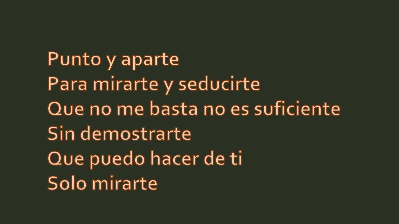 Miguel Bose - Mirarte (Karaoke)