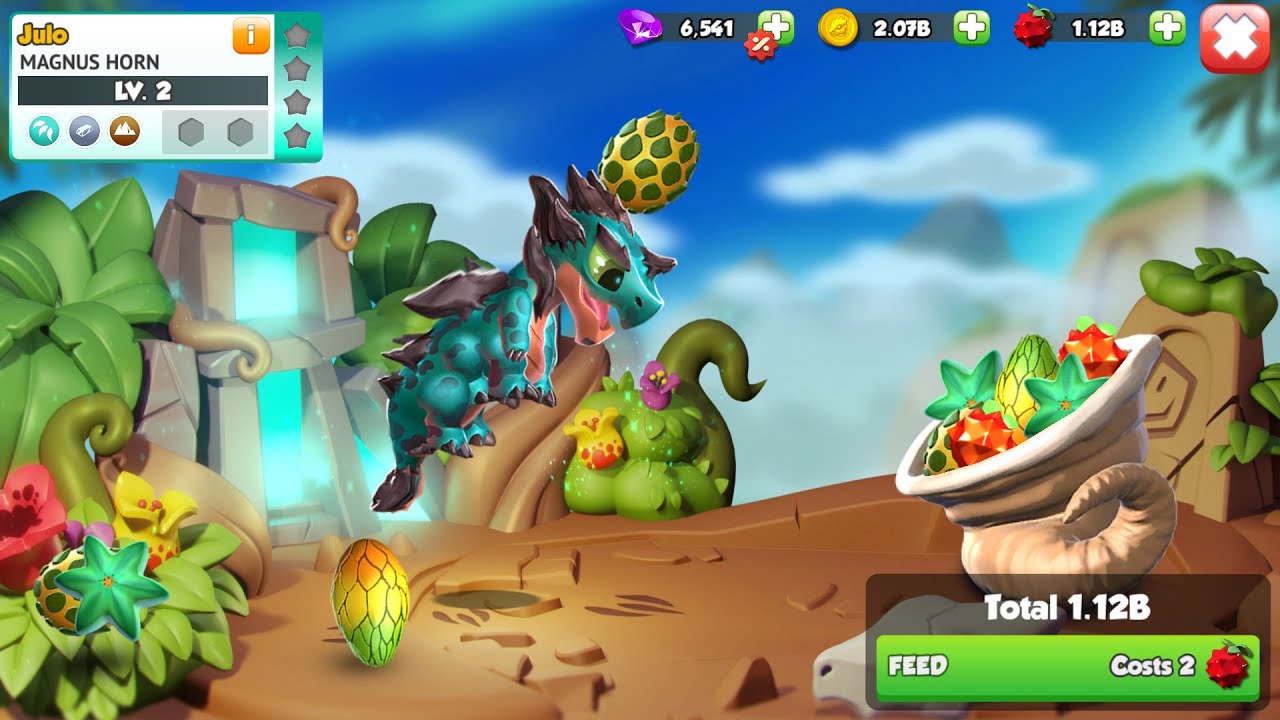 #DML Weekend - Hatched Magnus Horn Dragon - Dragon Mania Legends