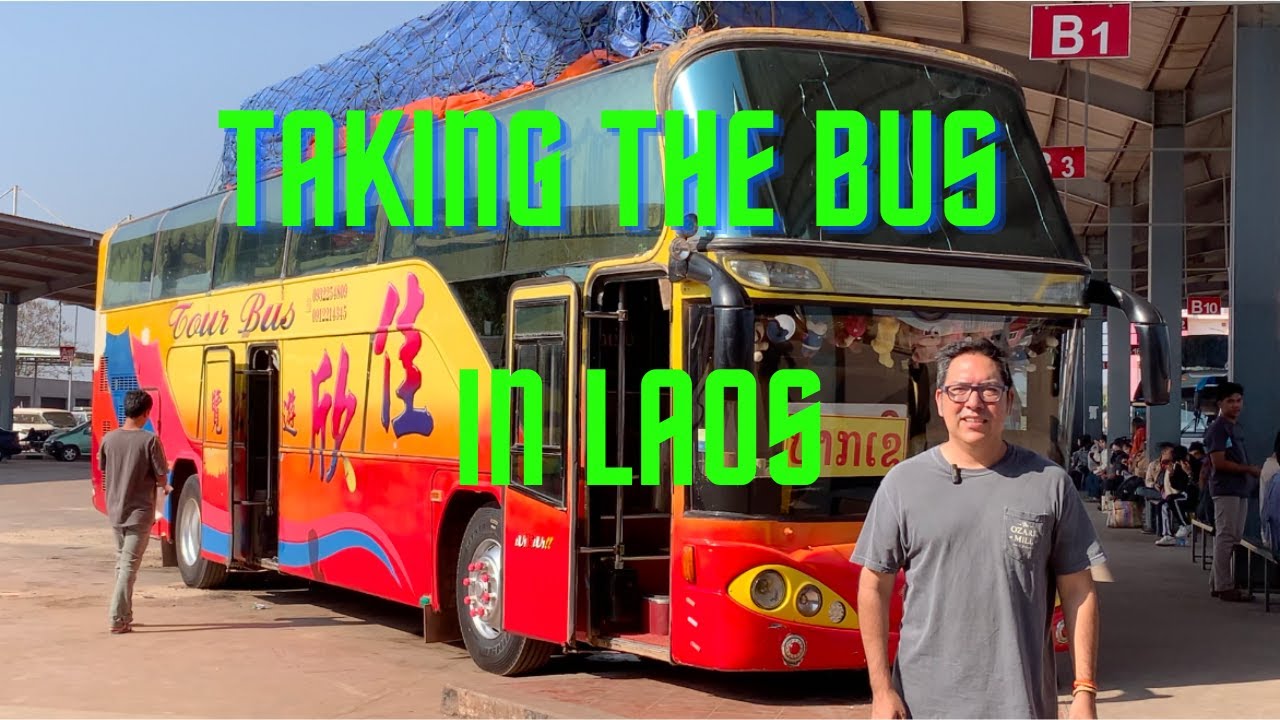 How to Take the Public Bus in Vientiane Laos | PUBLIC TRANSPORTATION IN LAOS