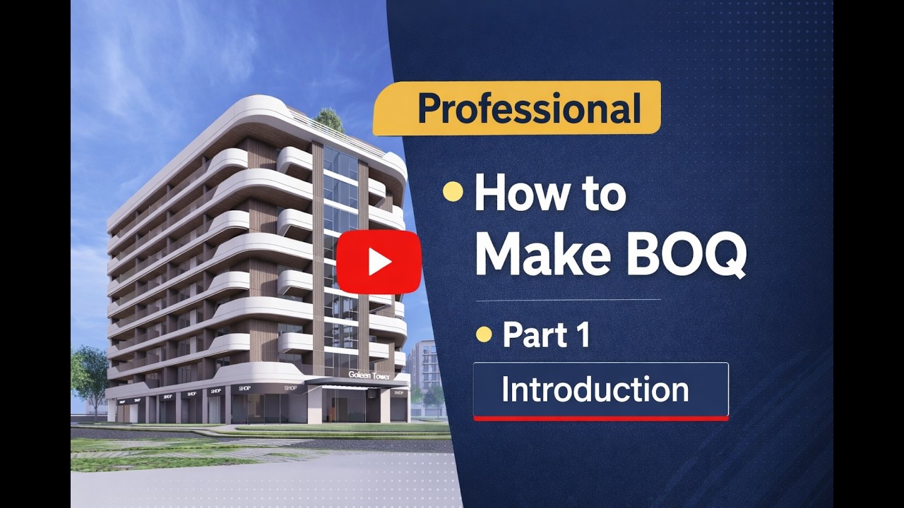 How to Prepare BOQ from Drawings | Introduction Part 1