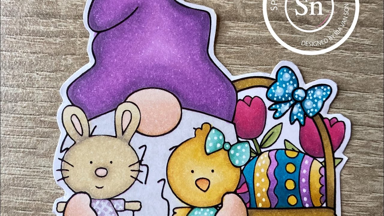 Coloring my days away with this Last Minute Manda stamp and Spectrum Noir alcohol markers