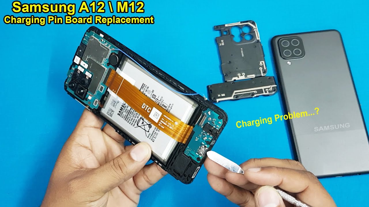Samsung A12 / M12 Charging Pin Board Replacement | Samsung A12 and M12 Charging Problem Solut....