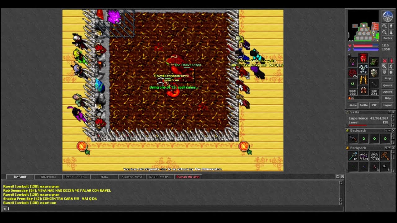 Tibia - RP 138 doing 3 Arenas - Ravell Icenbolt (Menera 2007 8.0)