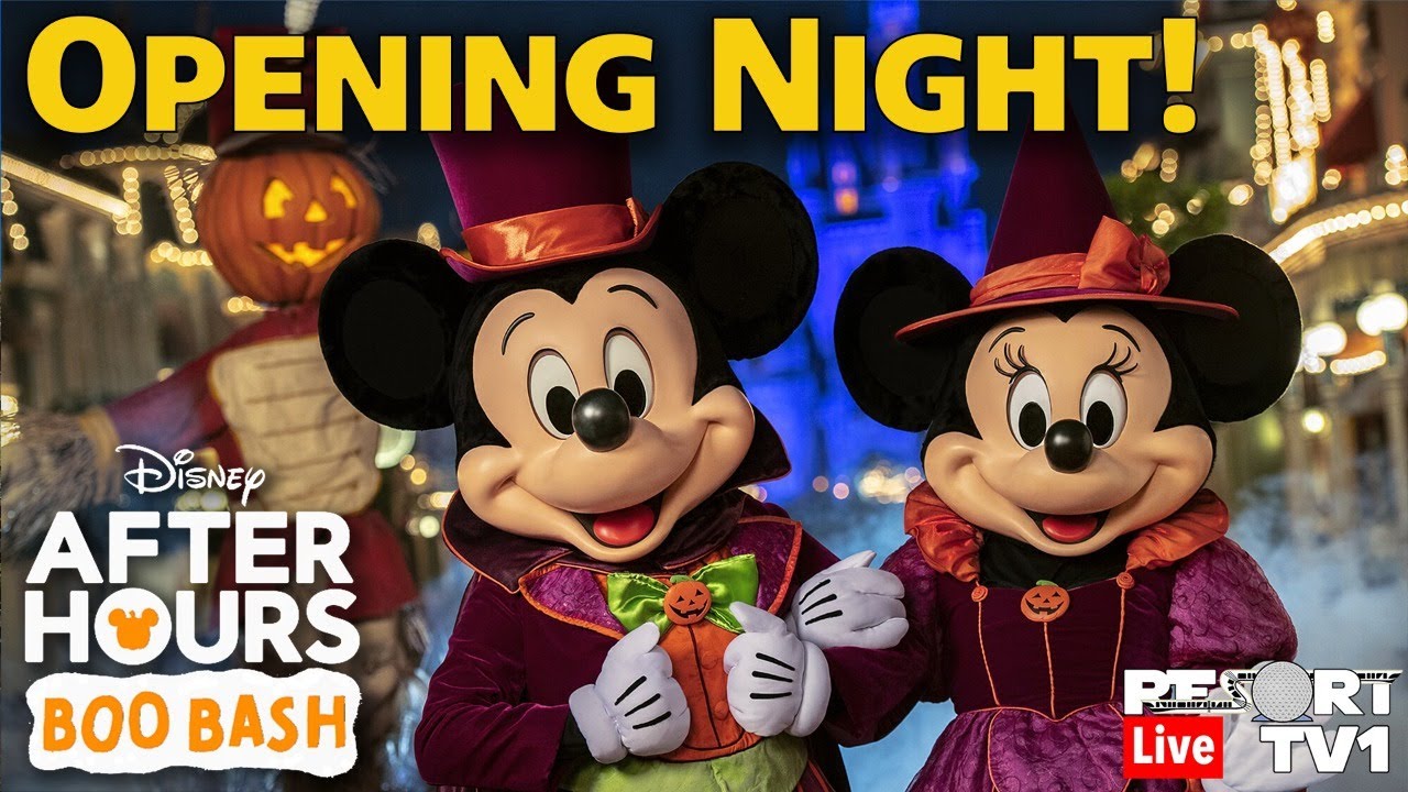 🔴Live: OPENING NIGHT - Boo Bash Halloween Party at Magic Kingdom - Walt Disney World Live Stream