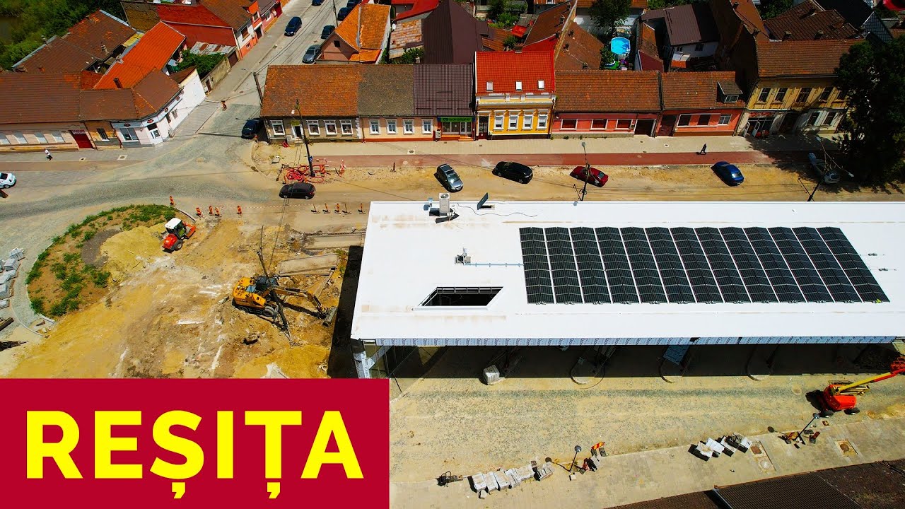 REȘIȚA DIN DRONĂ ❌ TERMINALUL INTERMODAL, PANOURI SOLARE, SENS GIRATORIU ÎN CONSTRUCȚIE ❌ 20.06.2024