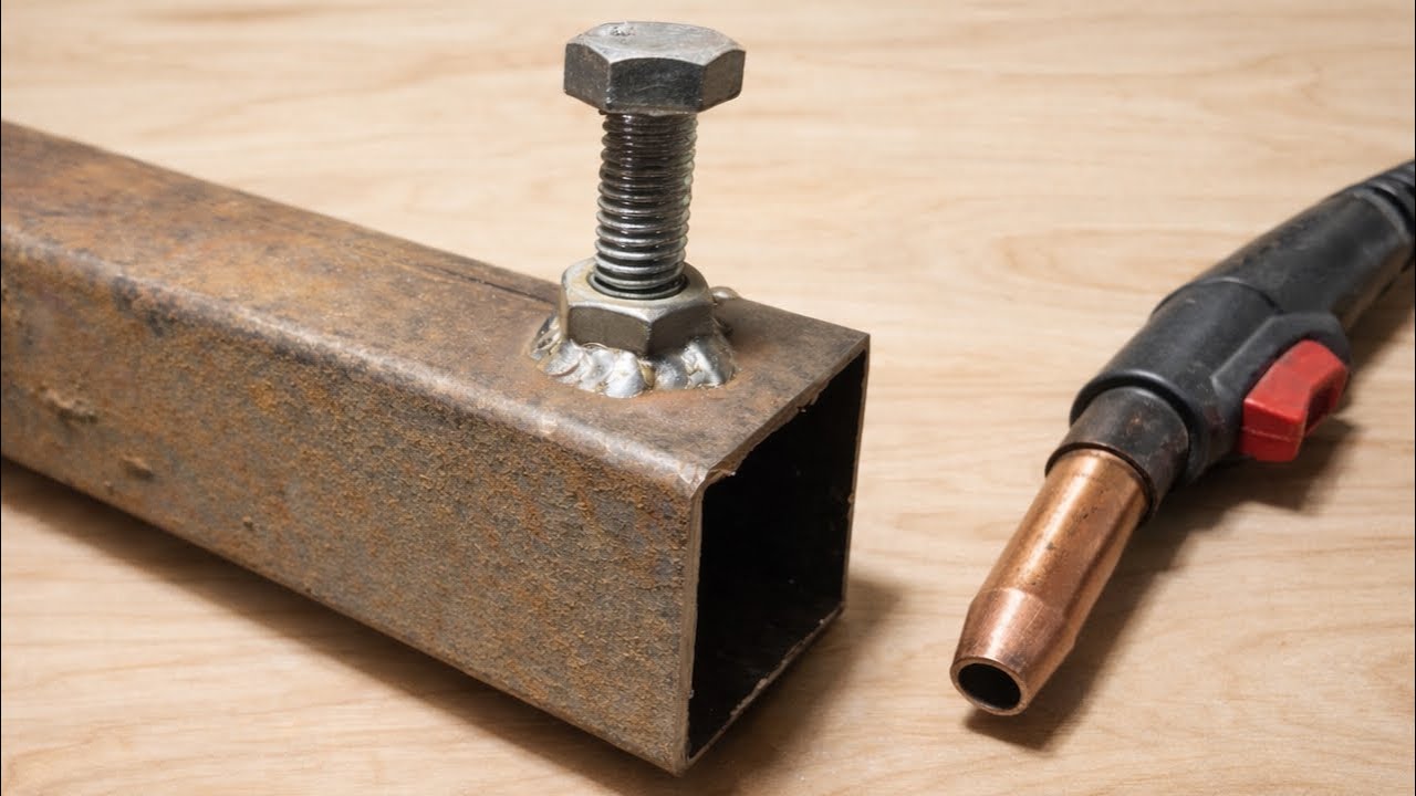 Professional Welder's Trick! Welding Nuts and Bolts