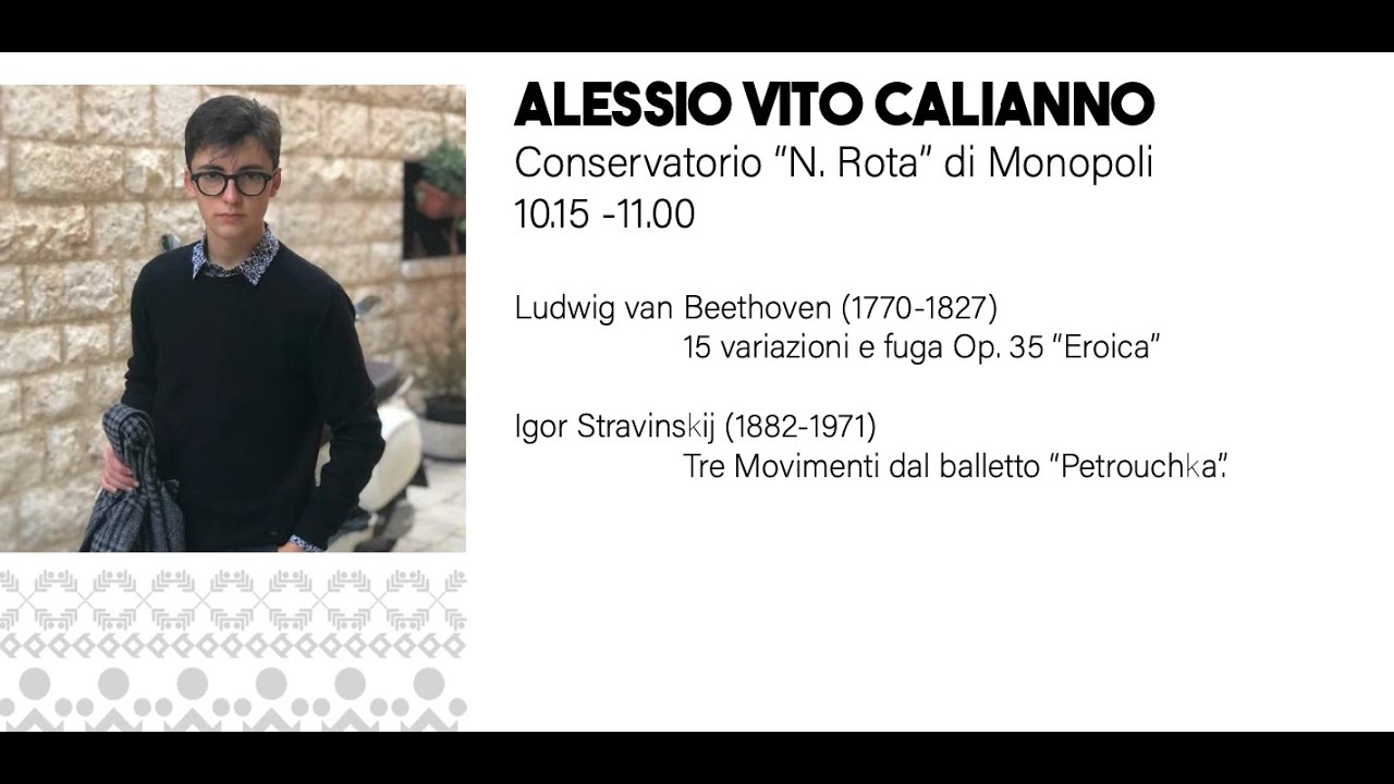 Alessio Vito Calianno Semifinale Premio delle Arti 2024  Live Conservatorio di Cagliari