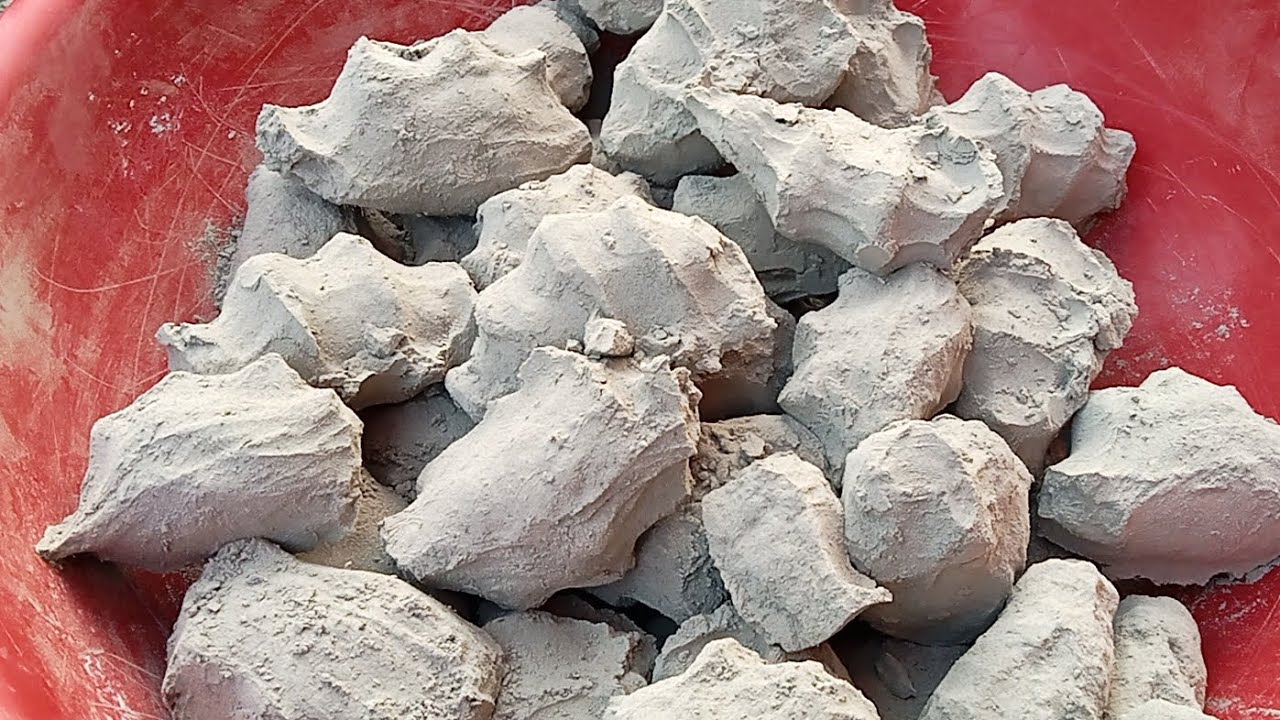 Pure cement chunks soft dusty silky 🤤😋 crumbling 😍|Satisfying video| Asmr puppys