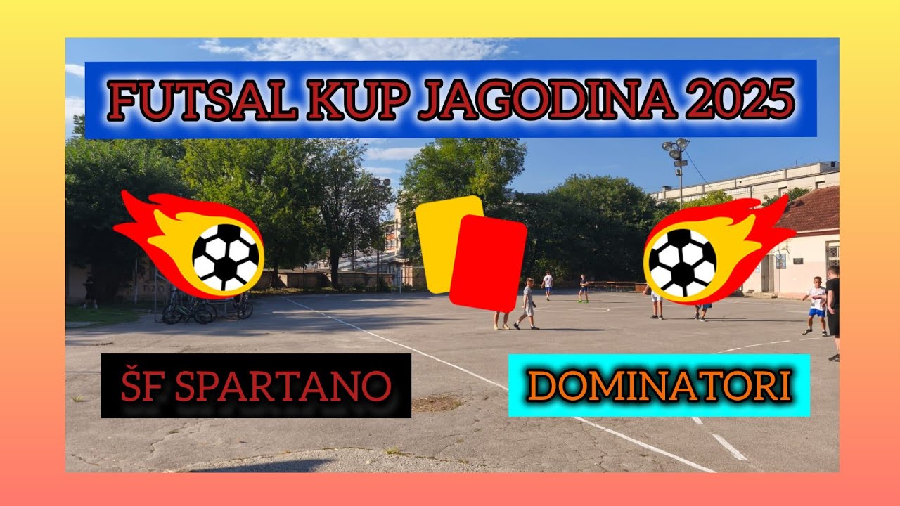 ŠF SPARTANO-DOMINATORI 1-5(0-2) U11 FUTSAL KUP JAGODINA 2025