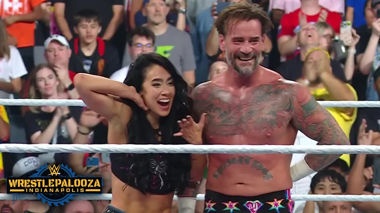 CM Punk и AJ Lee победили Сета Роллинса и Бекки Линч на Wrestlepalooza | Полный обзор матча