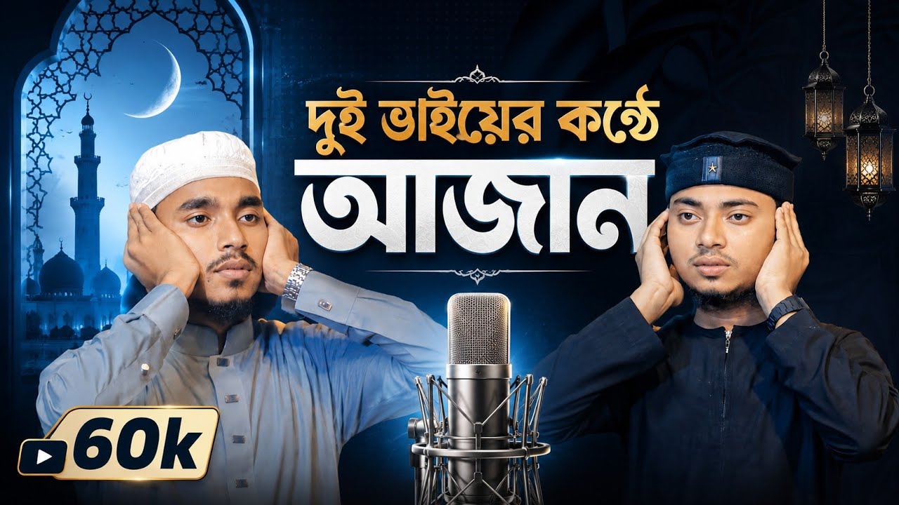 দুই ভাইয়ের মধুর কন্ঠে আজান || Rageb Mahmud & Salem Mahmud || Mahmud Tune Records 