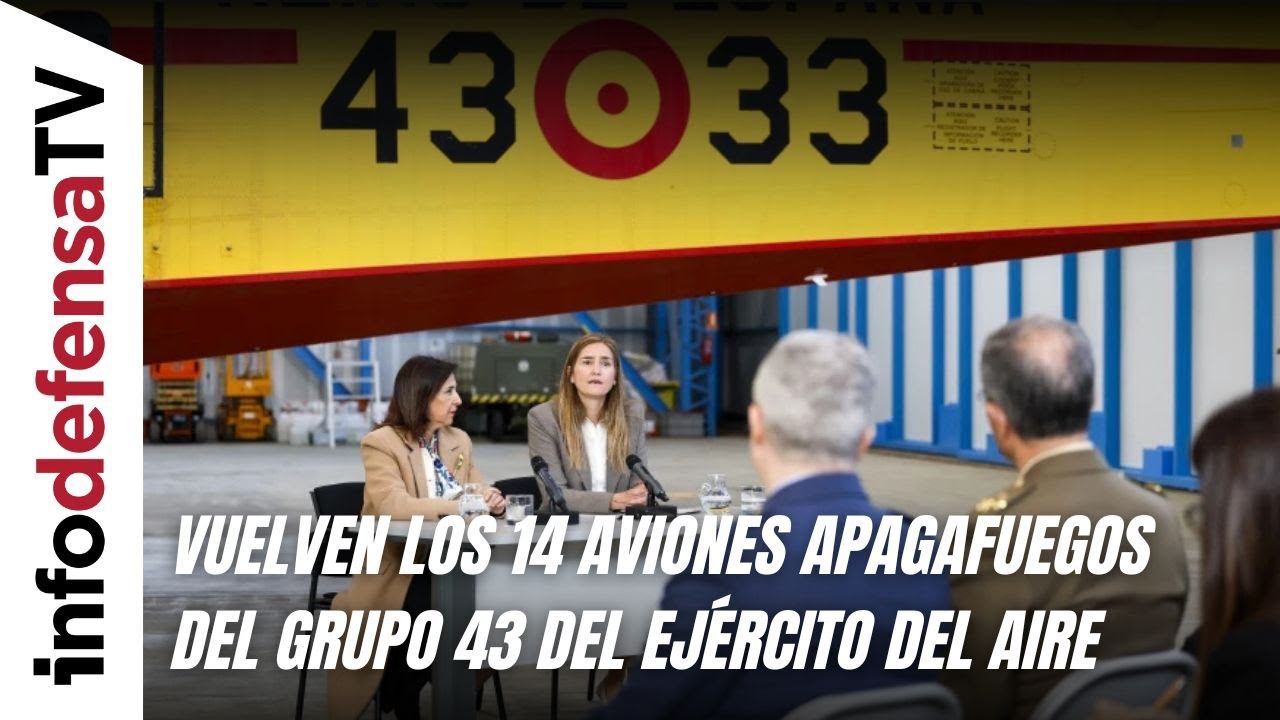 Este verano vuelven los 14 aviones apagafuegos del Grupo 43 del Ejército del Aire