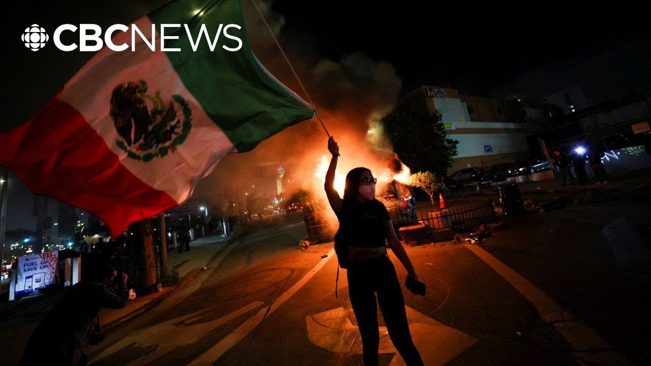 Los Angeles protesters defy police order to clear out downtown