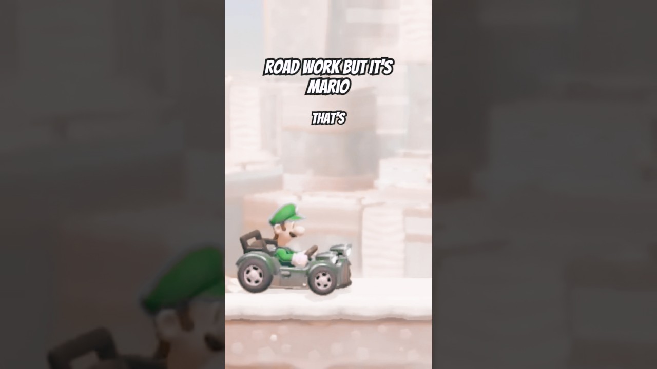 Дорожные работы, но это Марио #mario #shorts #memes