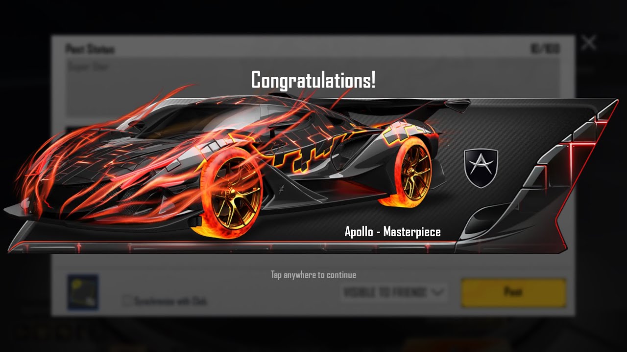 PUBG Mobile Apollo Super Car &ndash; Insane Speed & Crazy Drifts! 🏎💨 