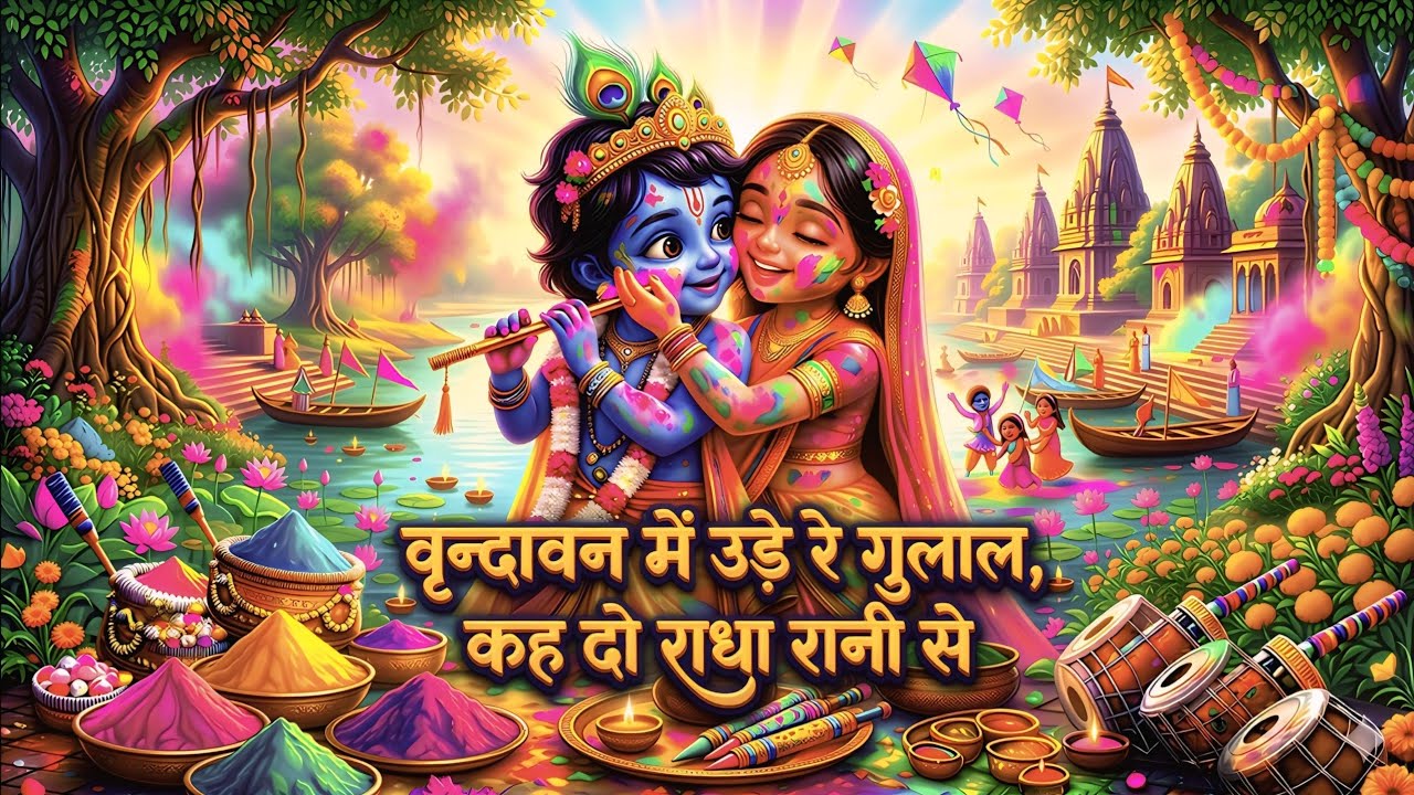 Vrindavan Mein Ude Re Gulal - वृन्दावन में उड़े रे गुलाल कह दो राधा रानी से | Holi Bhajan #holi