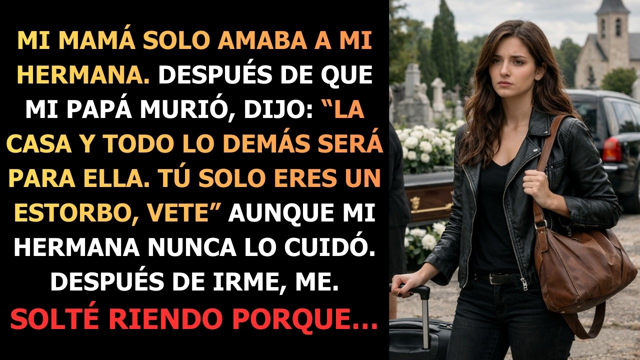 Después del funeral de mi papá, mi mamá dijo  Tu hermana hereda todo… y me pidió que me fuera