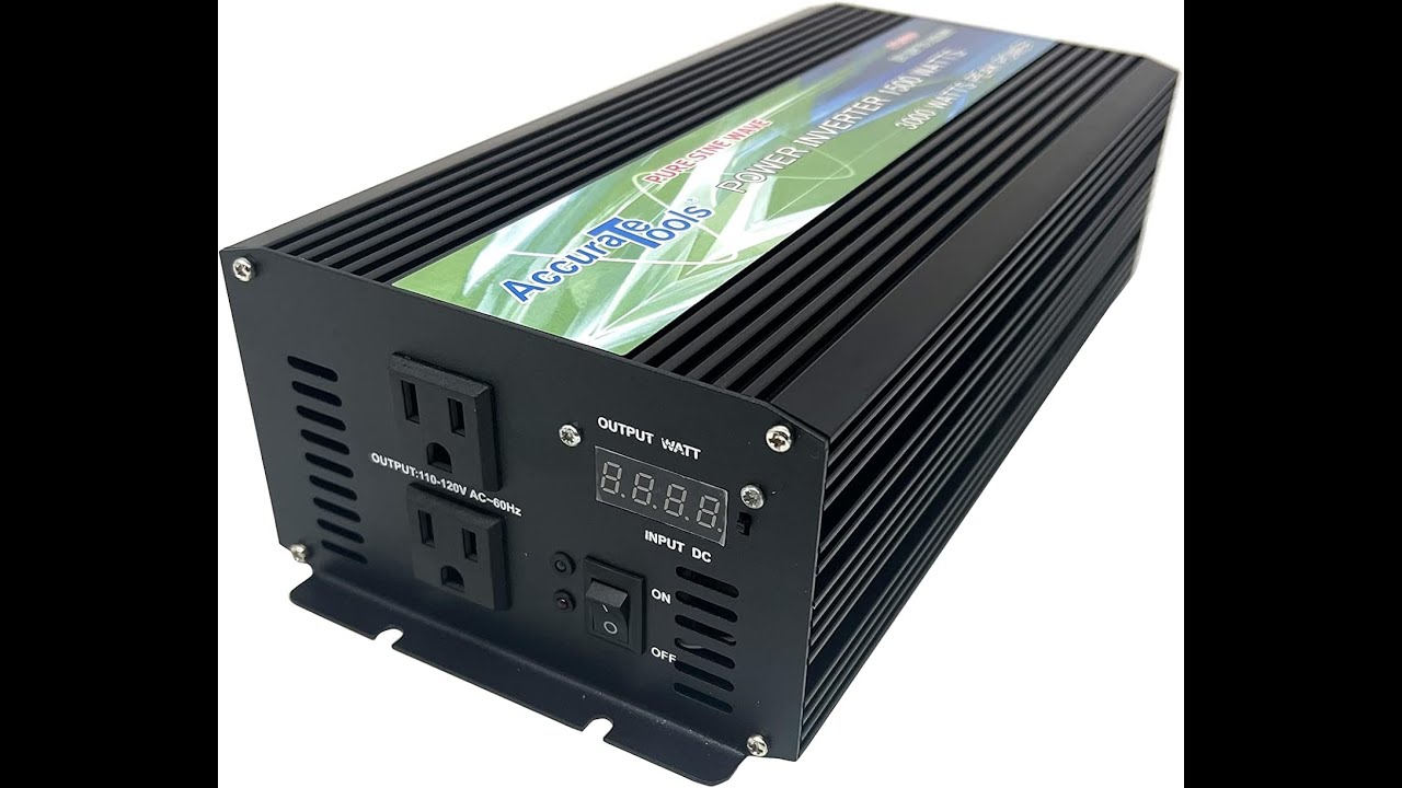 Accurate Tools 1500 watt Pure Sine Inverter Review - Pros & Cons - 1500 watt pure sine wave power