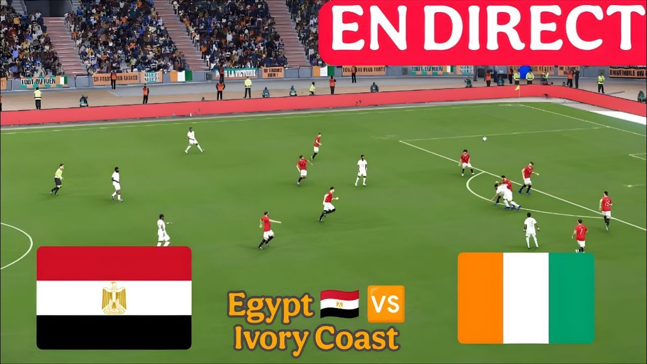 🔴EN DIRECT : C&ocirc;te d'Ivoire vs &Eacute;gypte aujourd'hui, simulation des quarts de finale de laeFootball PES