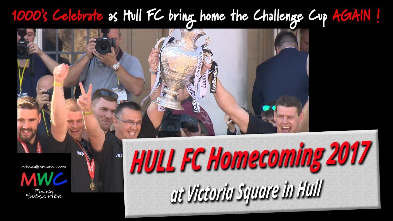 Hull FC homecoming 2017 after Challenge Cup Final at Wembley
