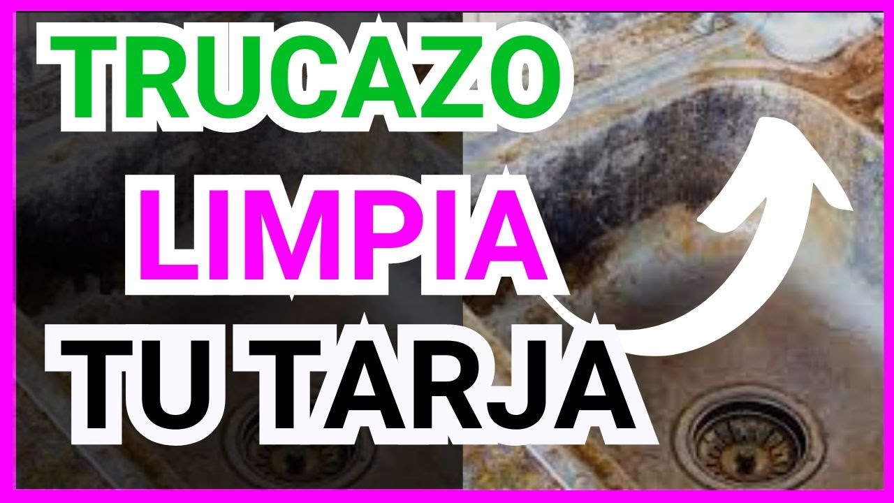 COMO limpiar TARJA O FREGADERO sin QUIMICOS FACIL Y RAPIDO