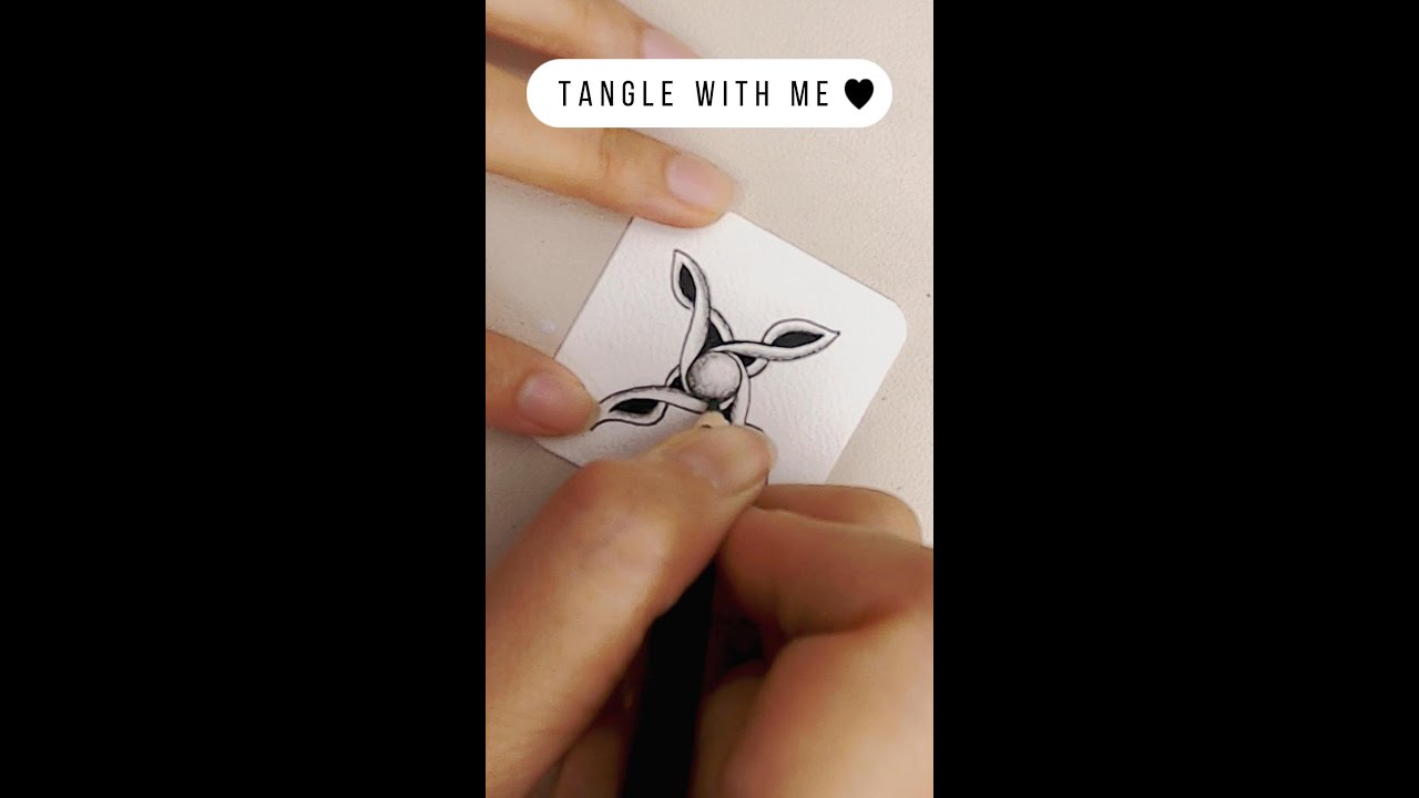 twist twist &middot; easy  drawing &middot; healing art &middot; zentangle #shorts EP62