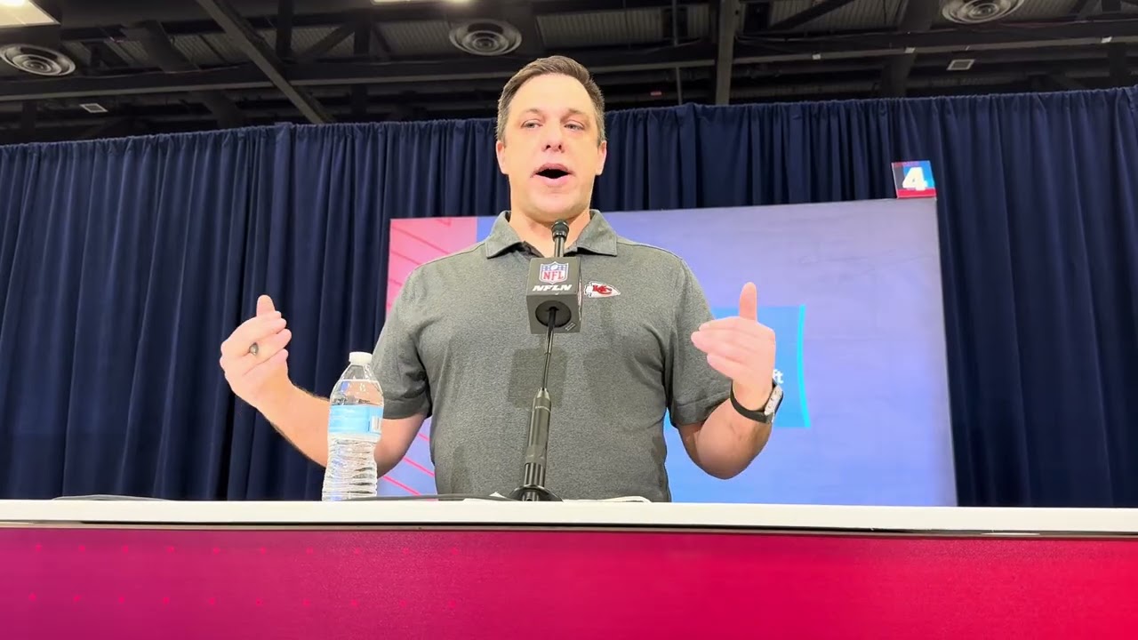 Chiefs General Manager Brett Veach From The NFL Combine Podium