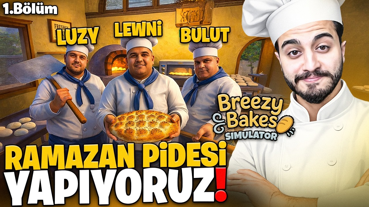 RAMAZAN PİDESİ YAPIYORUZ! EKİPLE YENİ FIRIN SİMÜLATÖR! Breezy Bakes #1