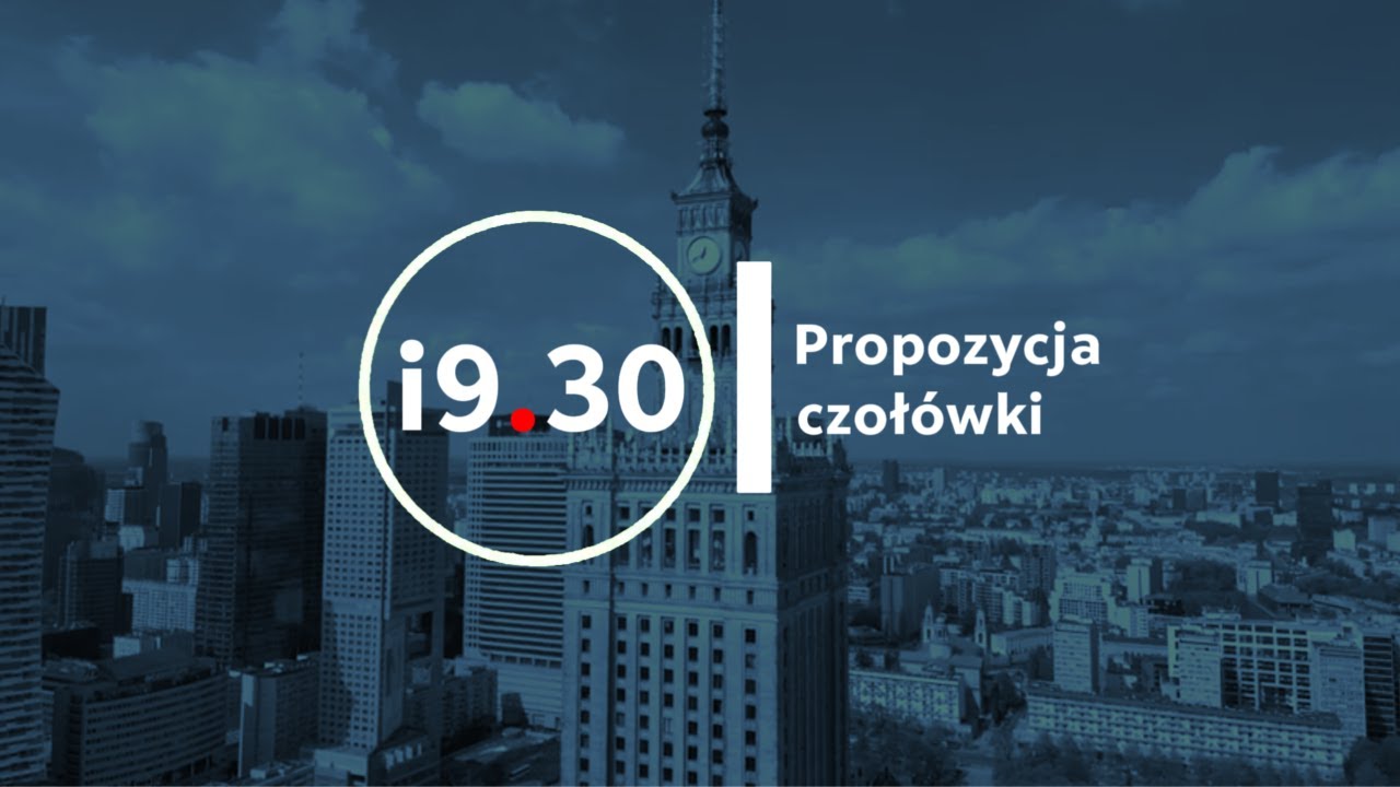 Czołówka programu informacyjnego 19:30 - projekt