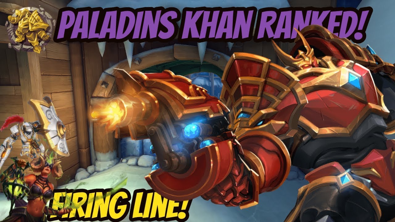 THIS KHAN DECK IS OP FOR RANKED! | Paladins Khan Firing Line gameplay & loadout