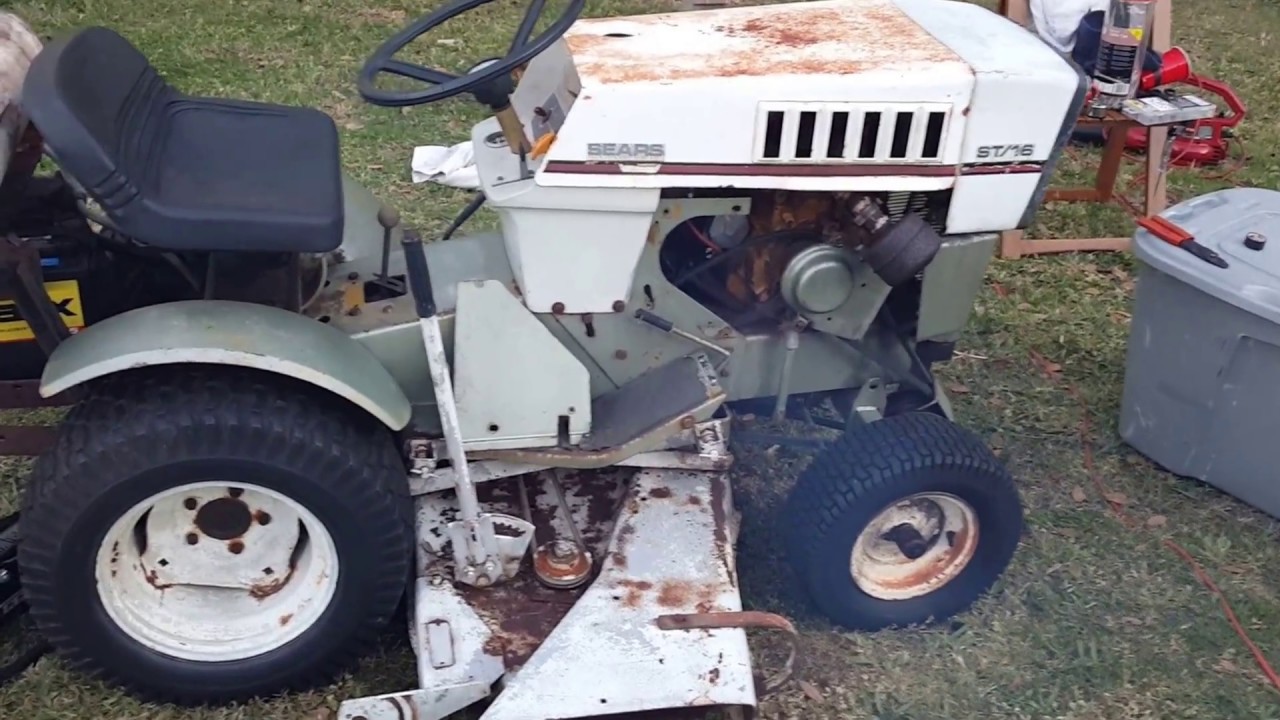 1973 Sears ST16 before restoring.