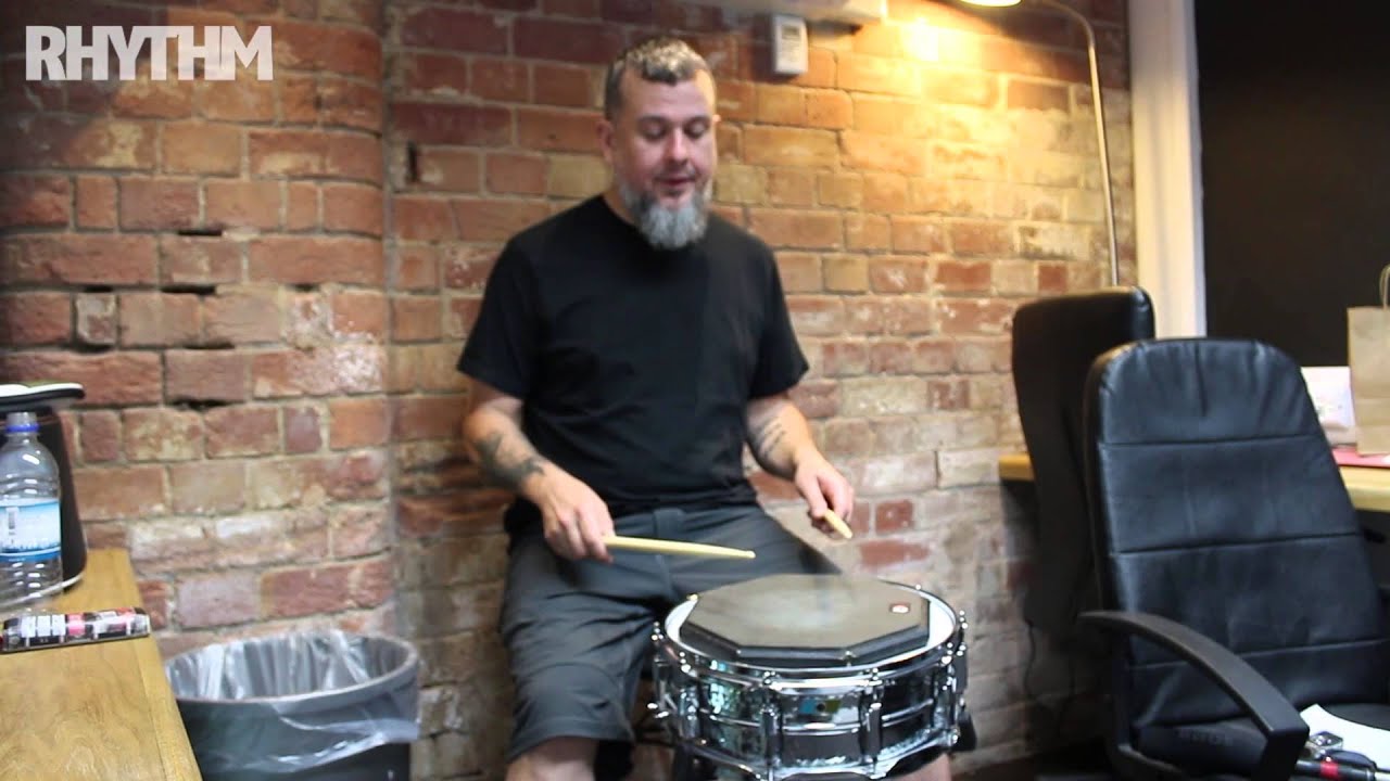 Clutch drummer Jean Paul Gaster gives Rhythm some rudiment tips