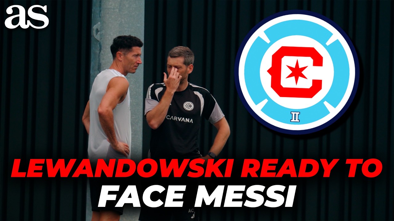 LEWANDOWSKI gets ready to face MESSI'S INTER MIAMI