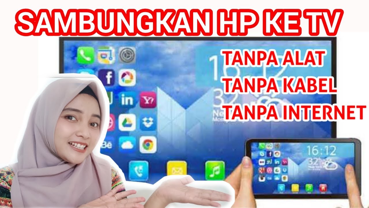 TUTORIAL MENGHUBUNGKAN HP ANDROID KE LAYAR TV | Mirroring Mirashare Miracast