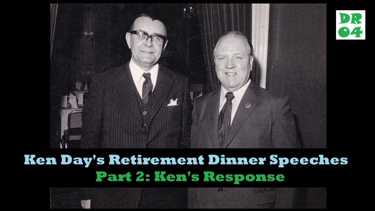 Amusing Retirement Speech by Ken Day on June 28th 1979 at the Birmingham City Council House