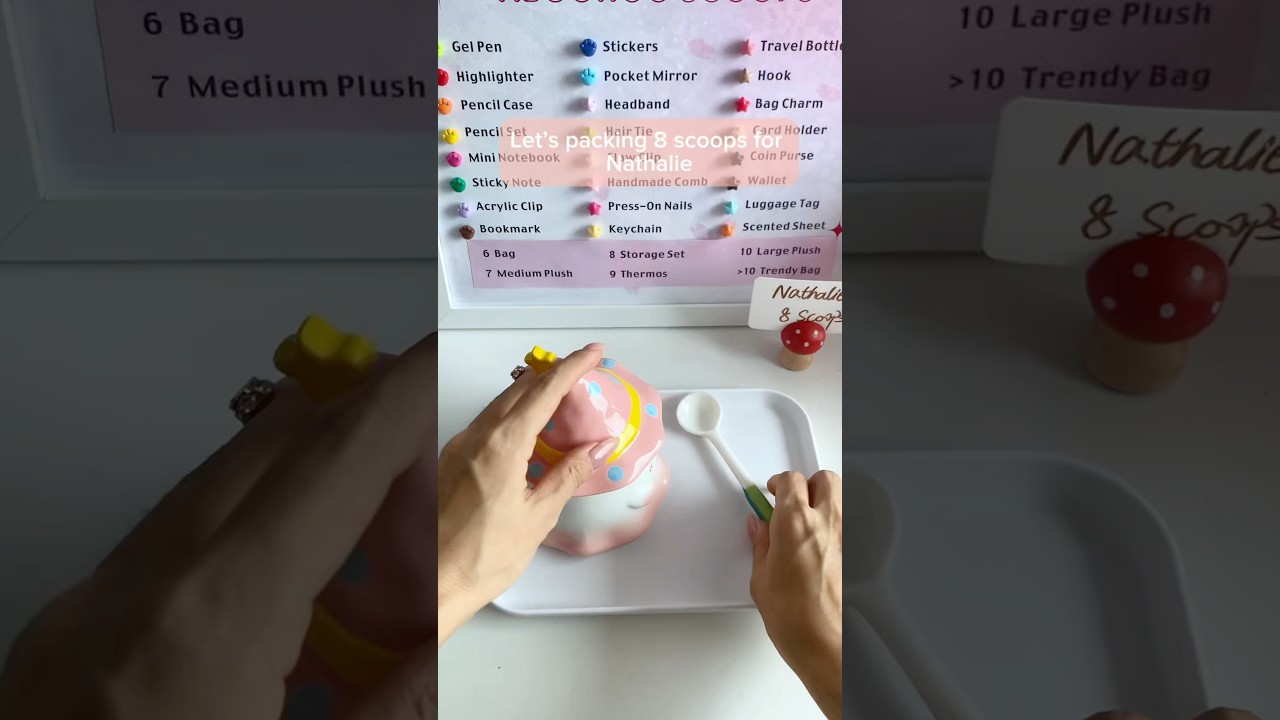 Nathalie your 8 scoops order packing video here 🎁#gift#asmr#packing#smallbusiness#mysteryscoop#fyp