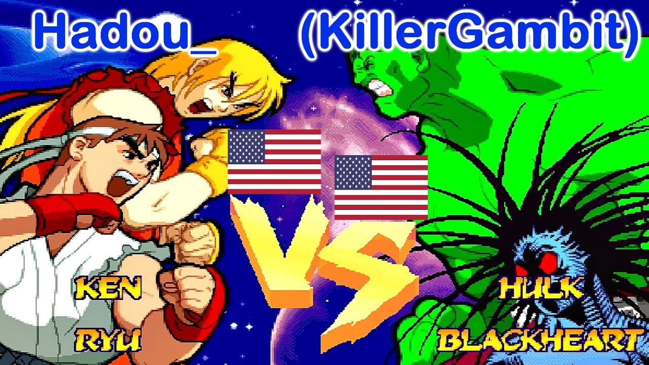 Marvel Super Heroes Vs. Street Fighter - Hadou_ vs (KillerGambit)