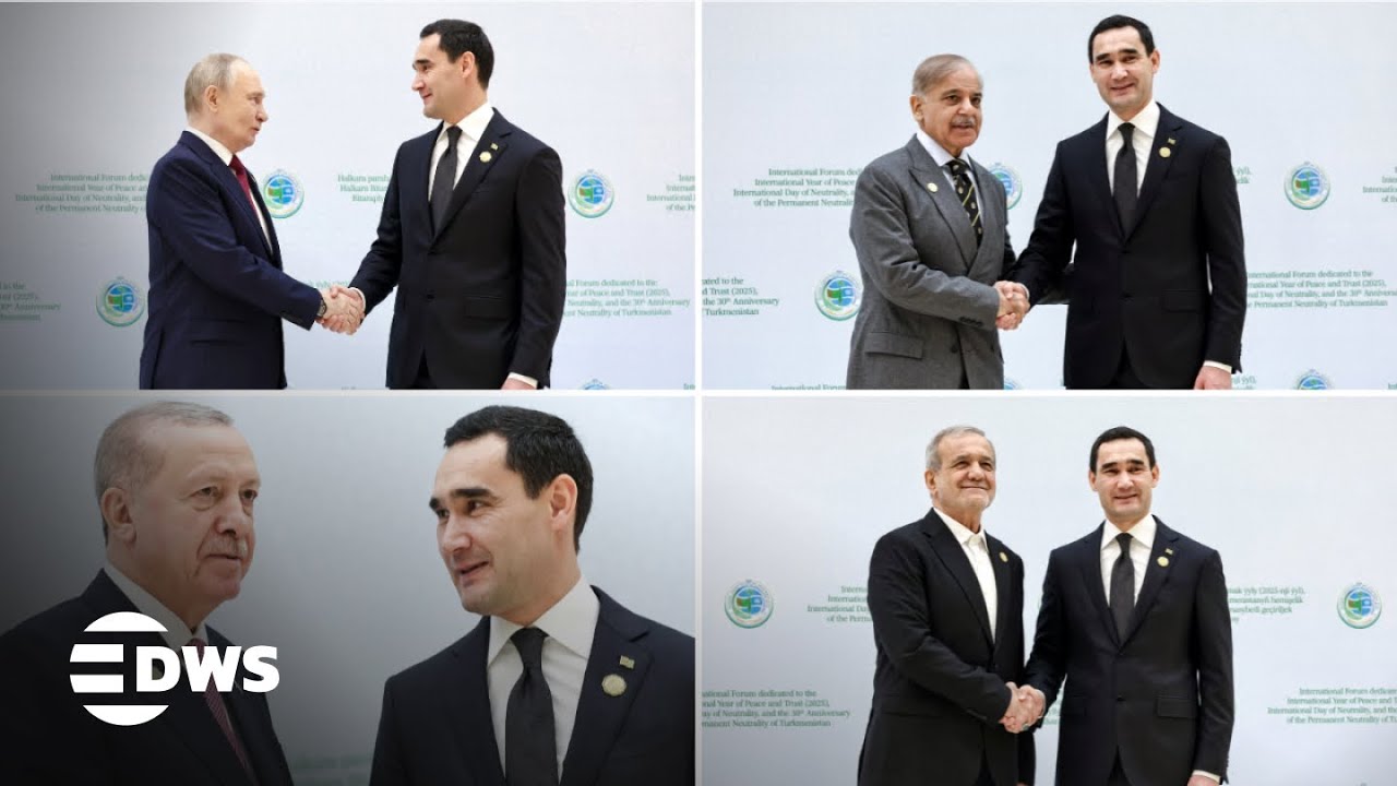 Ashgabat Forum: Putin, Erdogan, Pezeshkian Join Peace And Trust Talks | DWS News | AC1F