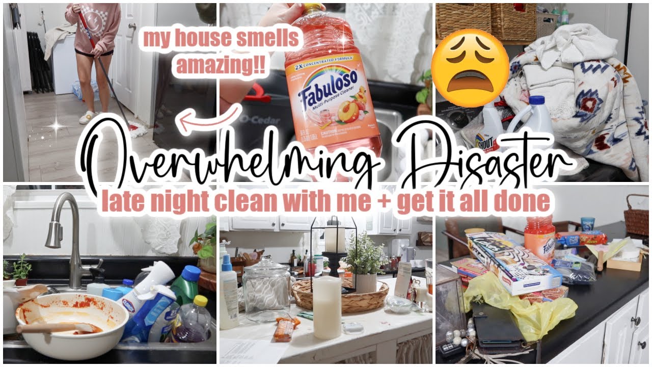 😵&zwj;💫 DISASTER CLEAN WITH ME // late night home reset + refresh + busy mom life get it all done