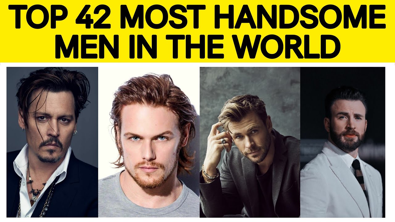 TOP 42 Most Handsome Men In The World | Johnny Depp, Sam Heughan, Chris Evans | Data Visualizer 42