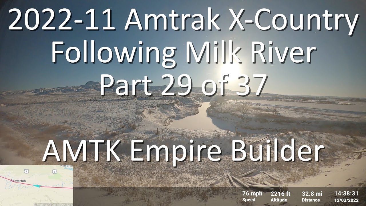 Amtrak Ride Glasgow, MT to Malta - Roomette Window View