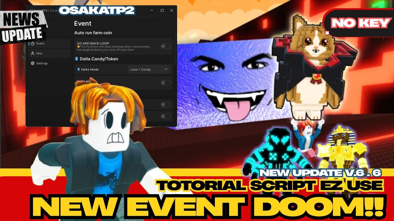 [🌋UPD] Escape Tsunami For Brainrots Script Doom Event fast farm GUI