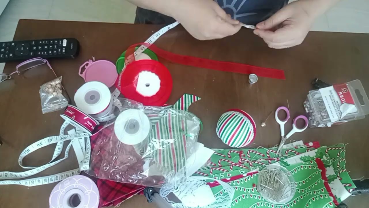 DIY Christmas Ornament: Cross Stitch on Foam Ball